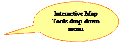 Oval Callout: Interactive Map Tools drop-down menu